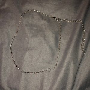 silver choker necklace